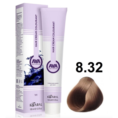 KAARAL AAA COLOR  8.32 светлый золотисто-фиолетовый блондин 100мл