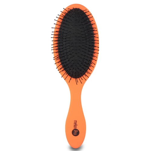 Щетка массажная для волос МР 11-ряд.rubber покрытие, 100% нейлон овал, оранж