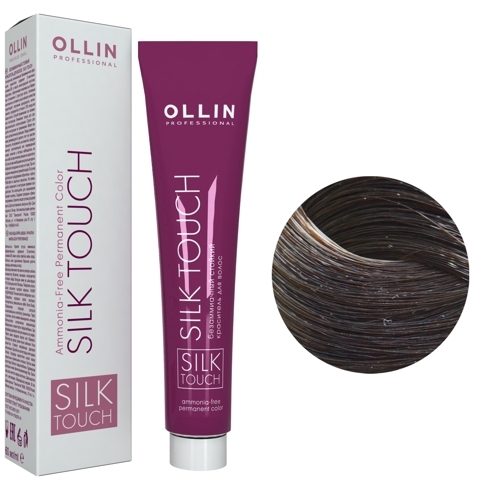 OLLIN SILK TOUCH  3/0 темный шатен 60мл