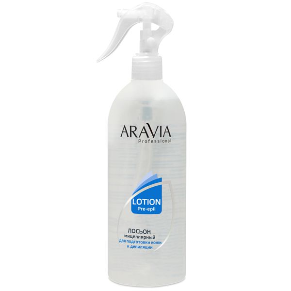ARAVIA Professional 1037 Мицелярный лосьон для подготовки кожи к депиляции, 500мл