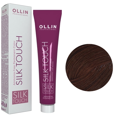 OLLIN SILK TOUCH  4/71 шатен коричнево-пепельный 60мл