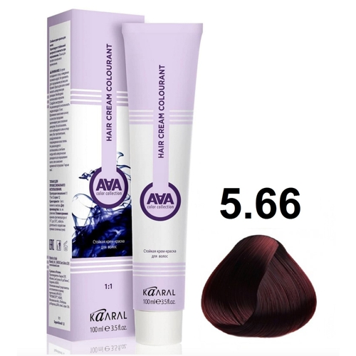 KAARAL AAA COLOR  5.66 светлый глубокий красный каштан 100мл