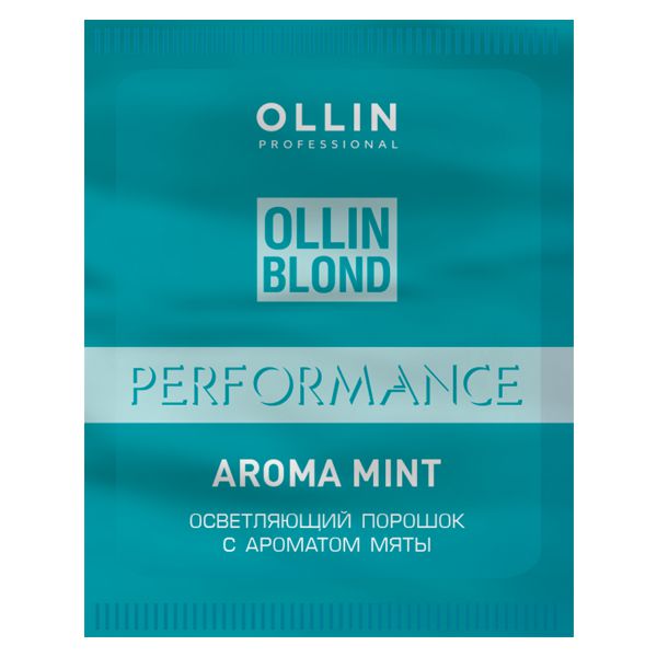OLLIN BLOND PERFORMANCE Aroma Mint Осветляющий порошок с ароматом мяты 30г