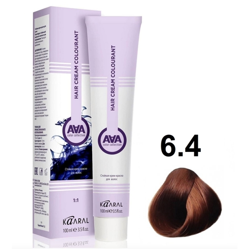 KAARAL AAA COLOR  6.4 темный медный каштан 100мл