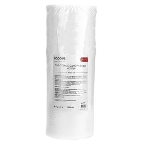 Полотенце одноразовое соты Kapous 45*90см  50г(100шт рулон)