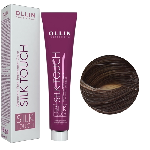 OLLIN SILK TOUCH  4/1 шатен пепельный 60мл