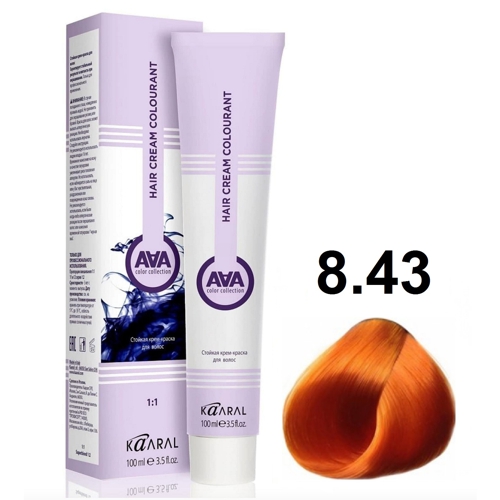 KAARAL AAA COLOR  8.43 светлый медно-золотистый блондин 100мл