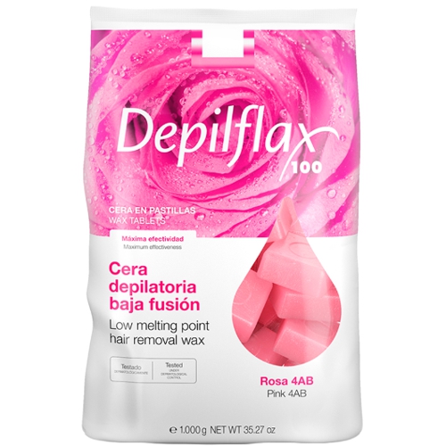 Воск Depilflax горячий цвет- РОЗОВЫЙ 1кг