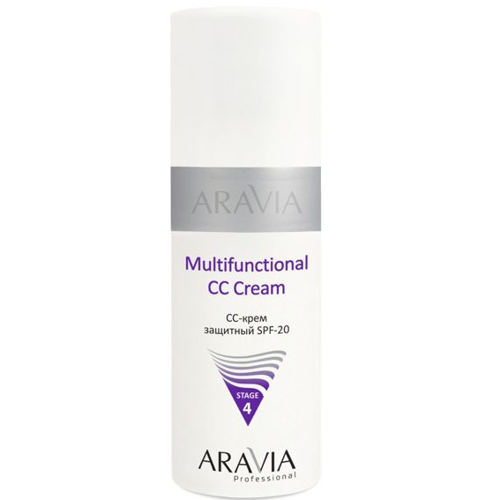 ARAVIA Professional 6105 CC - крем защитный SPF-20 Multifunctional CC Cream, 01 150мл