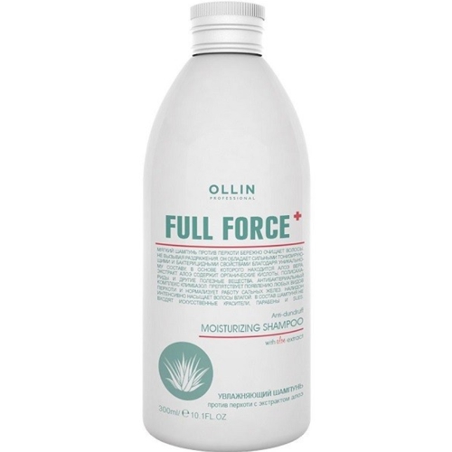 OLLIN FULL FORCE Увлажняющий шампунь против перхоти с экстрактом алоэ 300мл