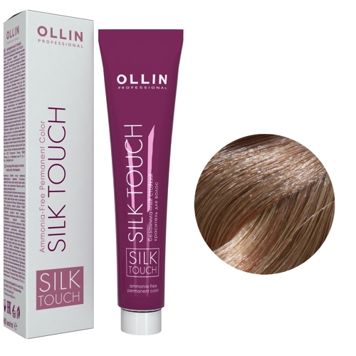 OLLIN SILK TOUCH  8/72 светло-русый коричнево-фиолетовый 60мл