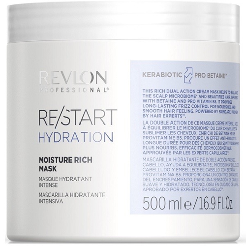 REVLON RESTART HYDRATION Интенсивно увлажняющая маска, 500мл